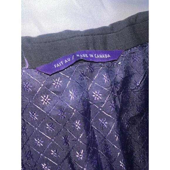 Ted Baker Endurance Blazer Size 44L Gray Jarrett 100% Wool Sportscoat Business - Picture 4 of 16